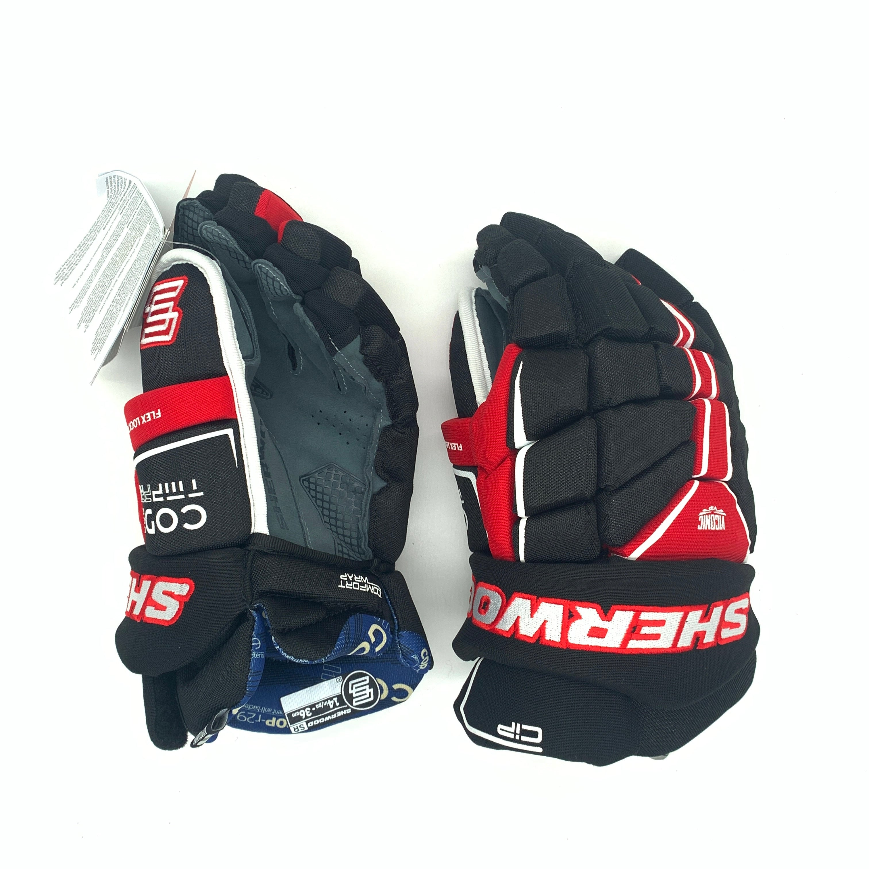 Gant de hockey Sherwood Code TMP Pro pour senior (noir/rouge/blanc)